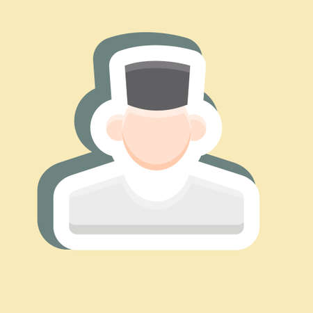 Sticker Dentist. suitable for medicine symbol. simple design editable. design template vector. simple illustrationのイラスト素材