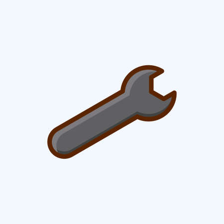 Icon Service. suitable for Security symbol. flat style. simple design editable. design template vector. simple illustrationのイラスト素材