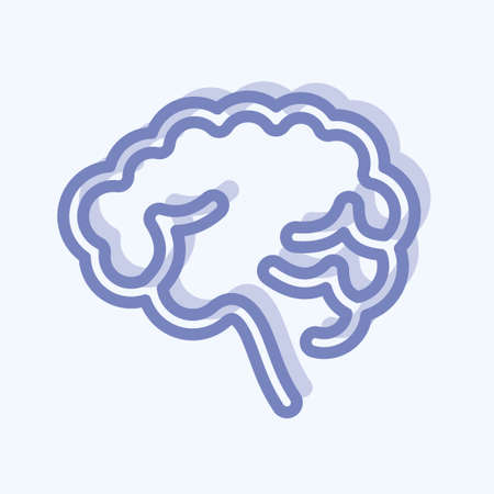 Icon Brainstorm. suitable for Startup symbol. two tone style. simple design editable. design template vector. simple illustrationのイラスト素材