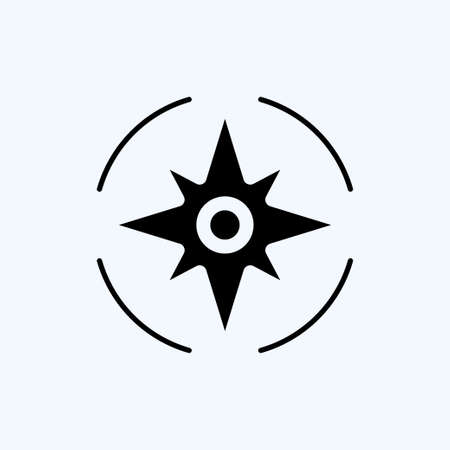 Icon Navigation. suitable for Startup symbol. glyph style. simple design editable. design template vector. simple illustrationのイラスト素材