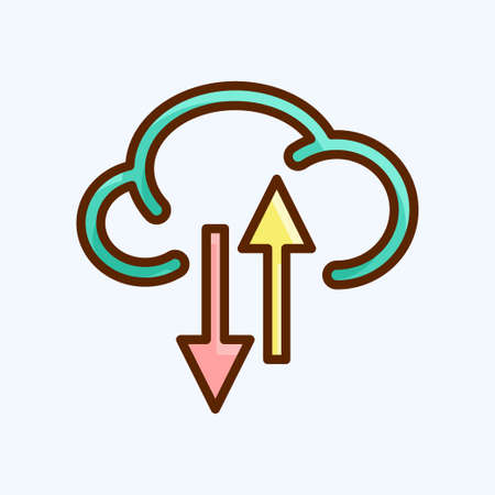 Icon Sync. suitable for Startup symbol. flat style. simple design editable. design template vector. simple illustrationのイラスト素材