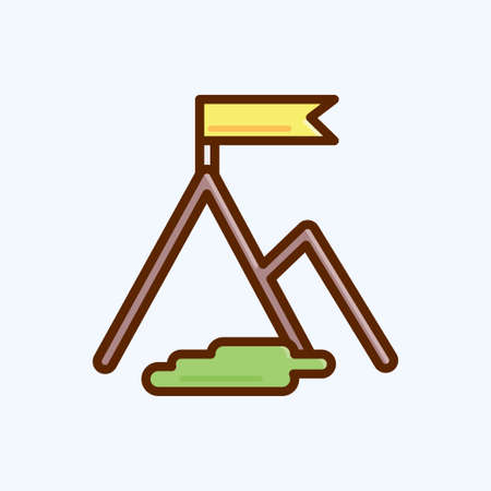Icon Success. suitable for Startup symbol. flat style. simple design editable. design template vector. simple illustrationのイラスト素材