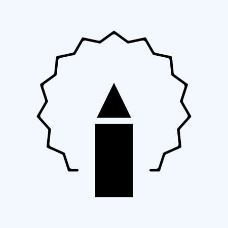 Icon Idea. suitable for Branding symbol. glyph style. simple design editable. design template vector. simple illustrationのイラスト素材