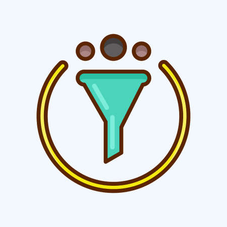 Icon Marketing. suitable for Branding symbol. flat style. simple design editable. design template vector. simple illustrationのイラスト素材