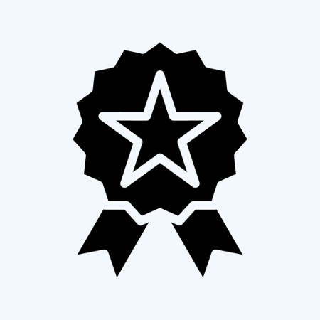 Icon Quality. suitable for Branding symbol. glyph style. simple design editable. design template vector. simple illustrationのイラスト素材