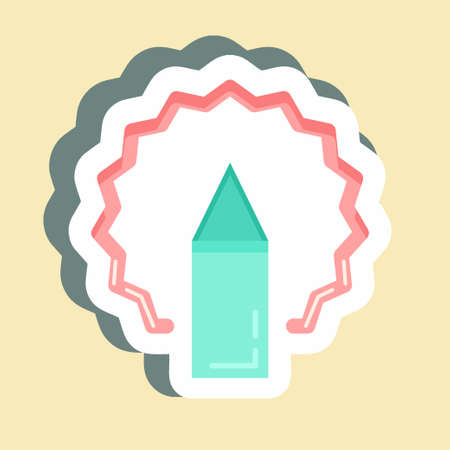 Sticker Idea. suitable for Branding symbol. simple design editable. design template vector. simple illustrationのイラスト素材