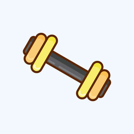 Icon Gym. suitable for education symbol. flat style. simple design editable. design template vector. simple illustrationのイラスト素材
