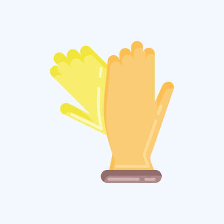 Icon Gloves. suitable for Kids symbol. flat style. simple design editable. design template vector. simple illustrationのイラスト素材