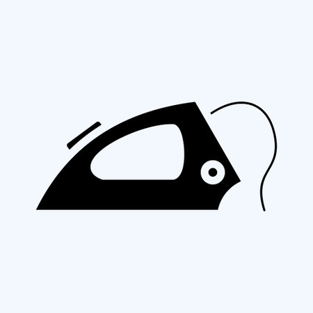 Icon Iron. suitable for Kids symbol. glyph style. simple design editable. design template vector. simple illustrationのイラスト素材