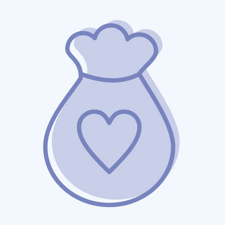 Icon Waste Sorting. suitable for Kids symbol. two tone style. simple design editable. design template vector. simple illustrationのイラスト素材