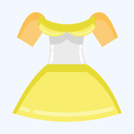 Icon Dirndl. suitable for education symbol. flat style. simple design editable. design template vector. simple illustrationのイラスト素材