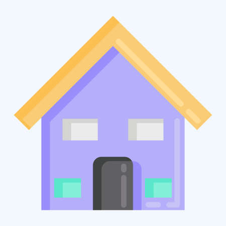 Icon House. suitable for education symbol. flat style. simple design editable. design template vector. simple illustrationのイラスト素材
