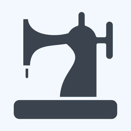Icon Sewing Machine. suitable for education symbol. glyph style. simple design editable. design template vector. simple illustrationの写真素材