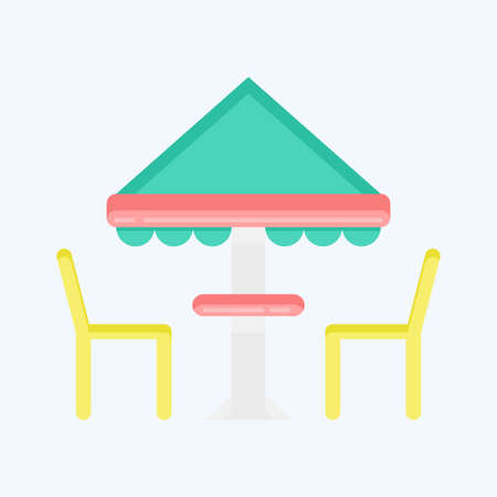 Icon Tent. suitable for City Park symbol. flat style. simple design editable. design template vector. simple illustrationのイラスト素材
