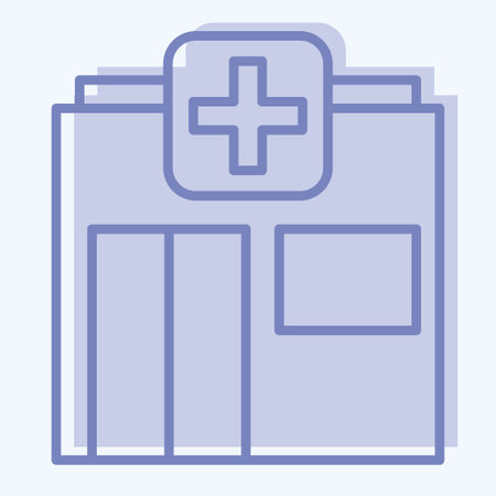 Icon Pharmacy. suitable for flu symbol. two tone style. simple design editable. design template vector. simple illustrationのイラスト素材