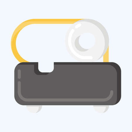 Icon Slicer. suitable for Kitchen Appliances symbol. flat style. simple design editable. design template vector. simple illustrationのイラスト素材