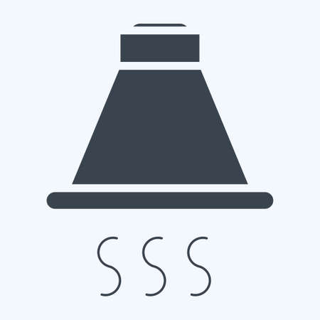 Icon Kitchen Hood. suitable for Kitchen Appliances symbol. glyph style. simple design editable. design template vector. simple illustrationのイラスト素材