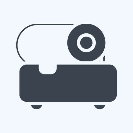 Icon Slicer. suitable for Kitchen Appliances symbol. glyph style. simple design editable. design template vector. simple illustrationのイラスト素材