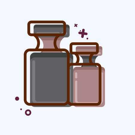 Icon Calibration Weight. suitable for education symbol. MBE style. simple design editable. design template vector. simple illustrationのイラスト素材