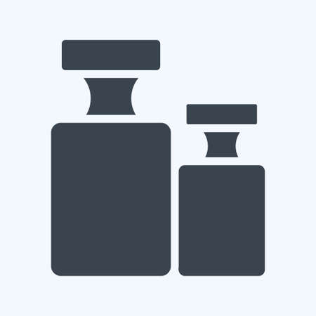Icon Calibration Weight. suitable for education symbol. glyph style. simple design editable. design template vector. simple illustrationのイラスト素材