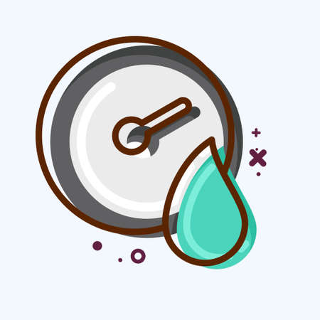 Icon Hygrometer. suitable for education symbol. MBE style. simple design editable. design template vector. simple illustrationのイラスト素材
