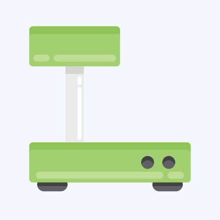 Icon Industrial Scales. suitable for education symbol. flat style. simple design editable. design template vector. simple illustrationのイラスト素材