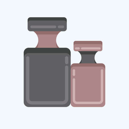 Icon Calibration Weight. suitable for education symbol. flat style. simple design editable. design template vector. simple illustrationのイラスト素材