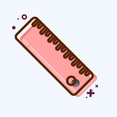 Icon Ruler. suitable for education symbol. MBE style. simple design editable. design template vector. simple illustrationのイラスト素材