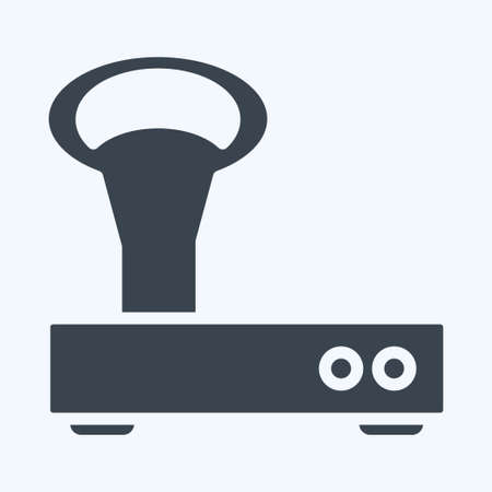 Icon Vintage Scale. suitable for education symbol. glyph style. simple design editable. design template vector. simple illustrationのイラスト素材