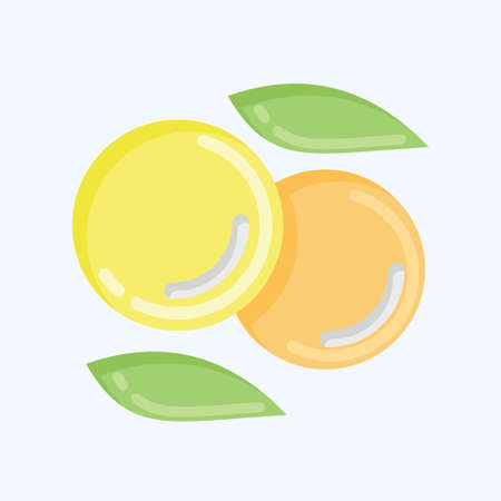 Icon Lentil. suitable for Nuts symbol. flat style. simple design editable. design template vector. simple illustrationのイラスト素材