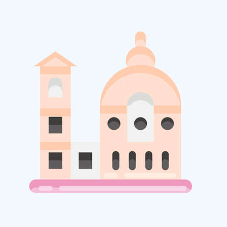 Icon Florence. suitable for education symbol. flat style. simple design editable. design template vector. simple illustrationのイラスト素材