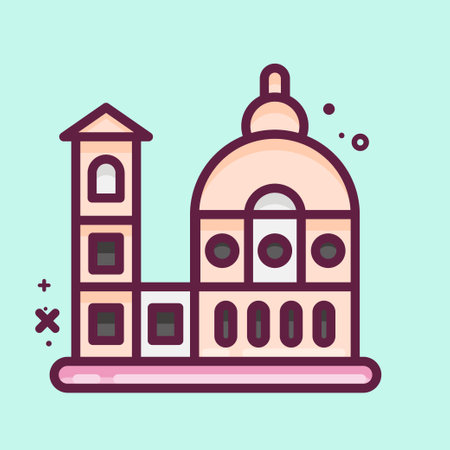 Icon Florence. suitable for education symbol. MBE style. simple design editable. design template vector. simple illustrationのイラスト素材