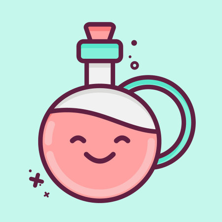 Icon Olive Oil. suitable for education symbol. MBE style. simple design editable. design template vector. simple illustrationのイラスト素材