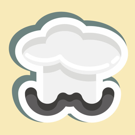 Sticker Chef. suitable for education symbol. simple design editable. design template vector. simple illustrationのイラスト素材