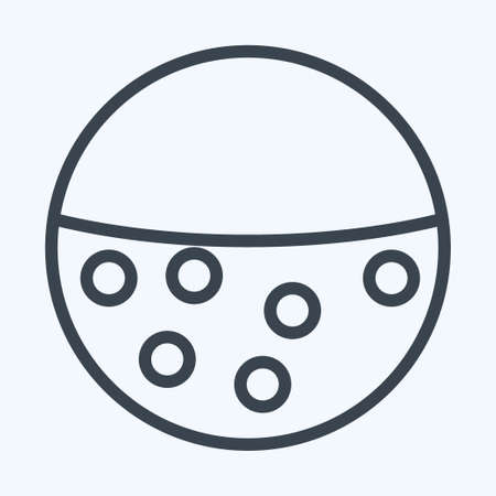 Icon Anti Pill. suitable for sportswear symbol. line style. simple design editable. design template vector. simple illustrationのイラスト素材