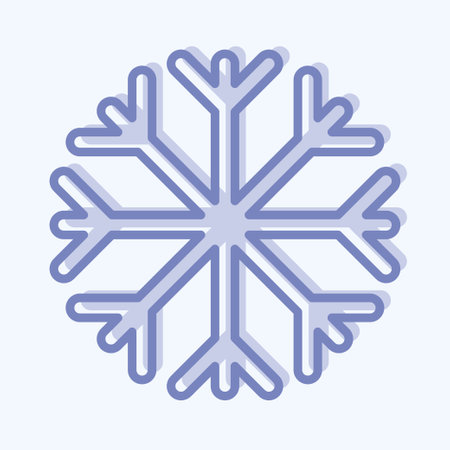 Icon Snow Proof. suitable for sportswear symbol. two tone style. simple design editable. design template vector. simple illustrationのイラスト素材
