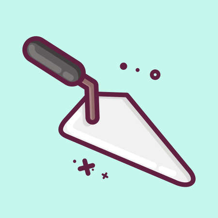 Icon Trowel. suitable for Garden symbol. MBE style. simple design editable. design template vector....