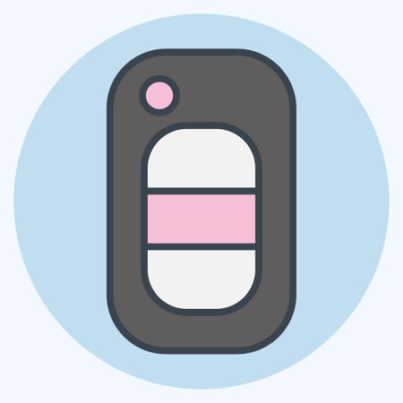 Icon Key. suitable for Automotive symbol. color mate style. simple design editable. design template vector. simple illustrationのイラスト素材