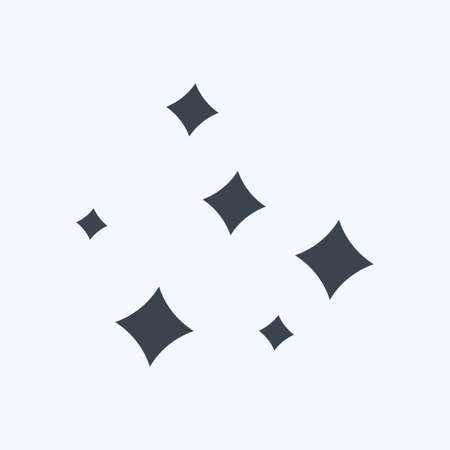 Icon Shine. related to Laundry symbol. glyph style. simple design editable. simple illustration, good for printsのイラスト素材