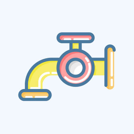 Icon Water. related to Laundry symbol. doodle style. simple design editable. simple illustration, good for printsのイラスト素材