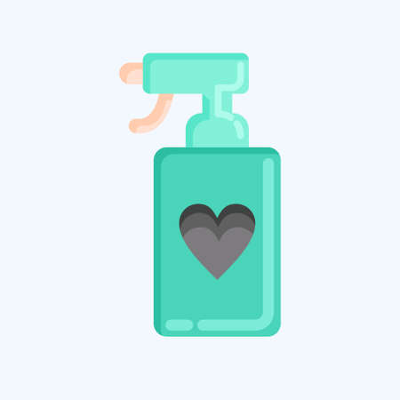 Icon Spray. related to Laundry symbol. flat style. simple design editable. simple illustration, good for printsのイラスト素材