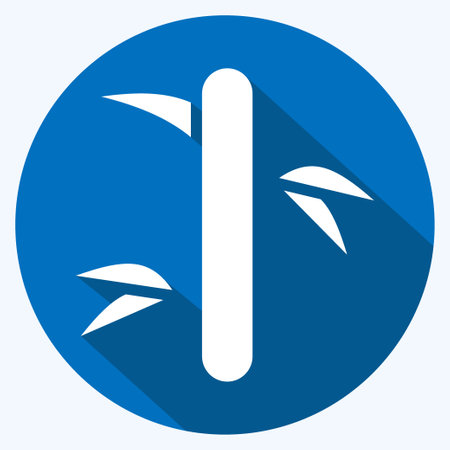 Icon Bamboo. related to Thailand symbol. flat style. simple design editable. simple illustration. simple vector icons. World Travel tourism. Thaiのイラスト素材