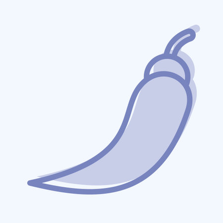 Icon Chili. related to Thailand symbol. two tone style. simple design editable. simple illustration. simple vector icons. World Travel tourism. Thaiのイラスト素材