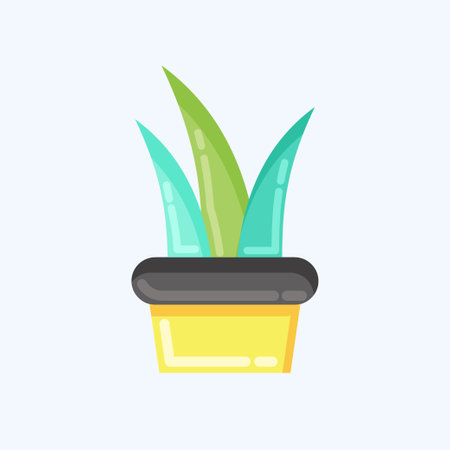 Icon Plant 2. related to Flora symbol. flat style. simple illustration. plant. Oak. leaf. roseのイラスト素材