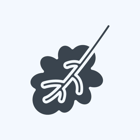 Icon Oak Leaf. related to Flora symbol. glyph style. simple illustration. plant. Oak. leaf. roseのイラスト素材
