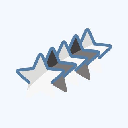 Icon S Stars. related to Stars symbol. doodle style. simple design editable. simple illustration....