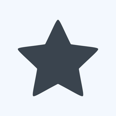 Icon Star 2. related to Stars symbol. glyph style. simple design editable. simple illustration. simple vector iconsのイラスト素材