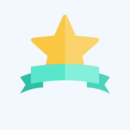 Icon Award Star. related to Stars symbol. flat style. simple design editable. simple illustration. simple vector iconsのイラスト素材