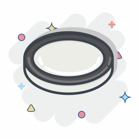 Icon Lens Filter. related to Photography symbol. Comic Style. simple design editable. simple illustrationのイラスト素材