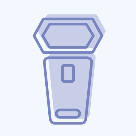 Icon On Camera Lighting. related to Photography symbol. two tone style. simple design editable. simple illustrationのイラスト素材
